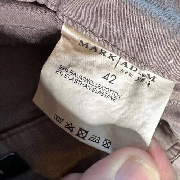 Mark | Adam New York Men's Light Brown Khaki Chinos in Size 34 - Picture 9 of 10